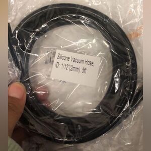 Black Silicone Vacuum Hose 1/12” (2mm) 5ft